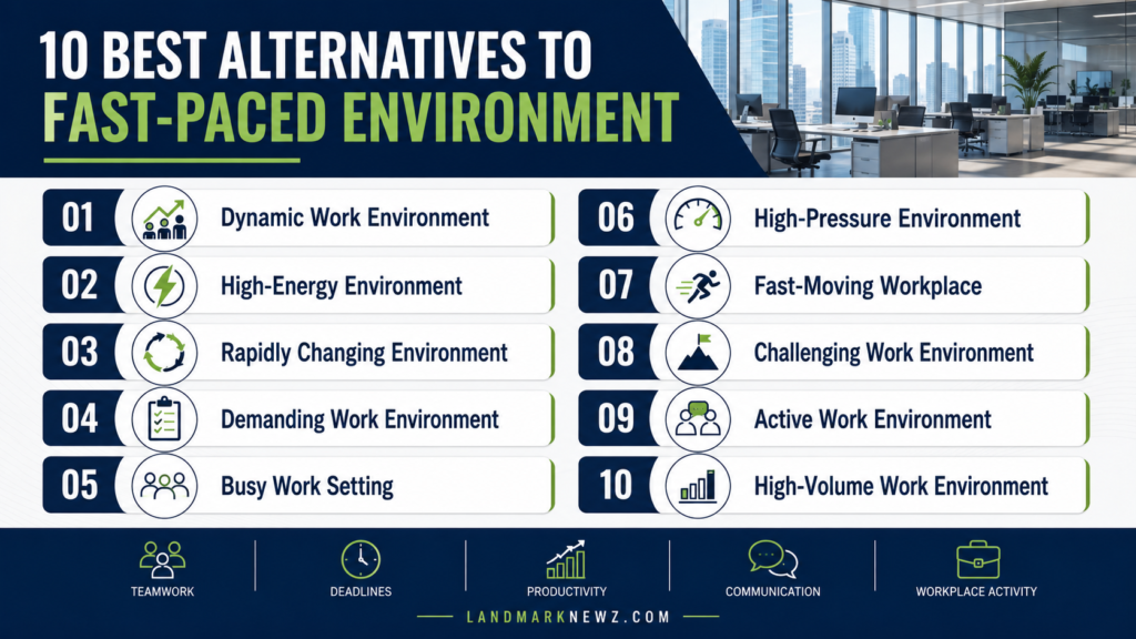 10 alternatives to fast-paced environment for professional communication
