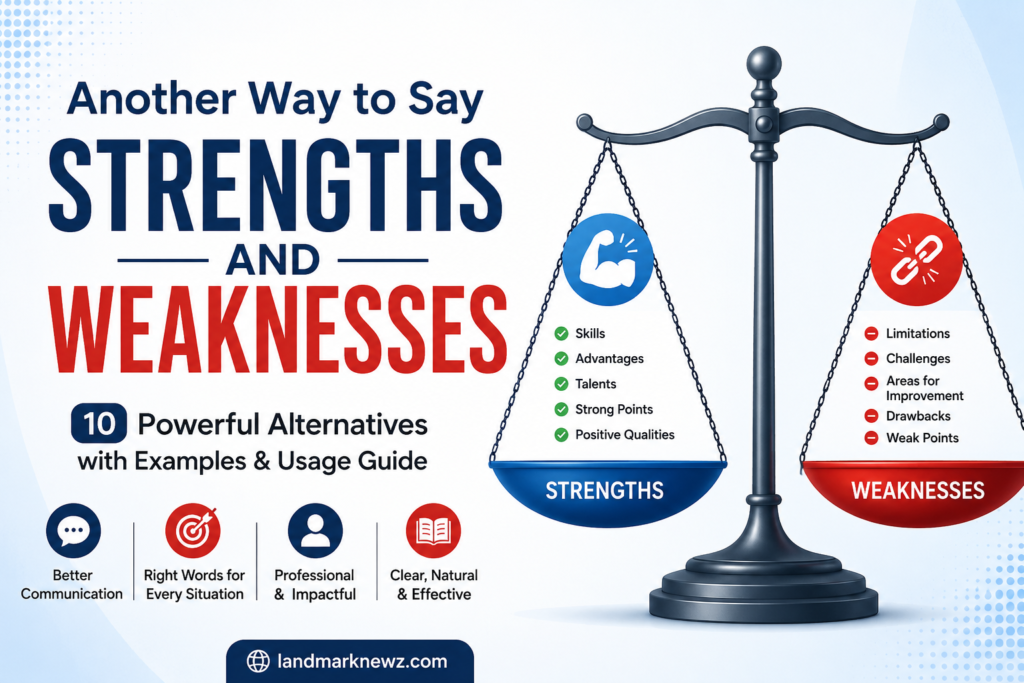 another way to say strengths and weaknesses