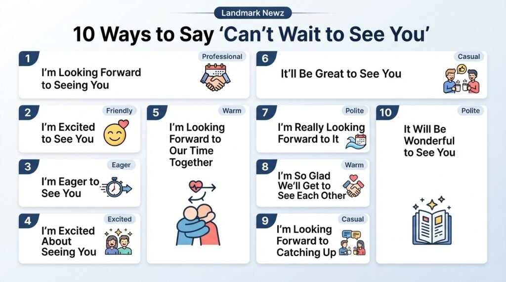 10 ways to say can't wait to see you in English