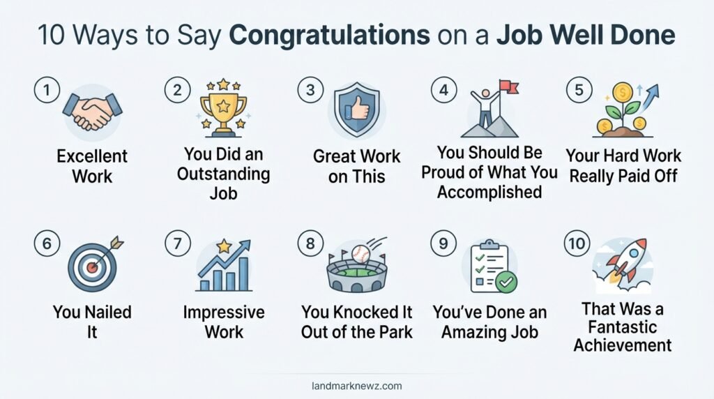 10 ways to say congratulations on a job well done