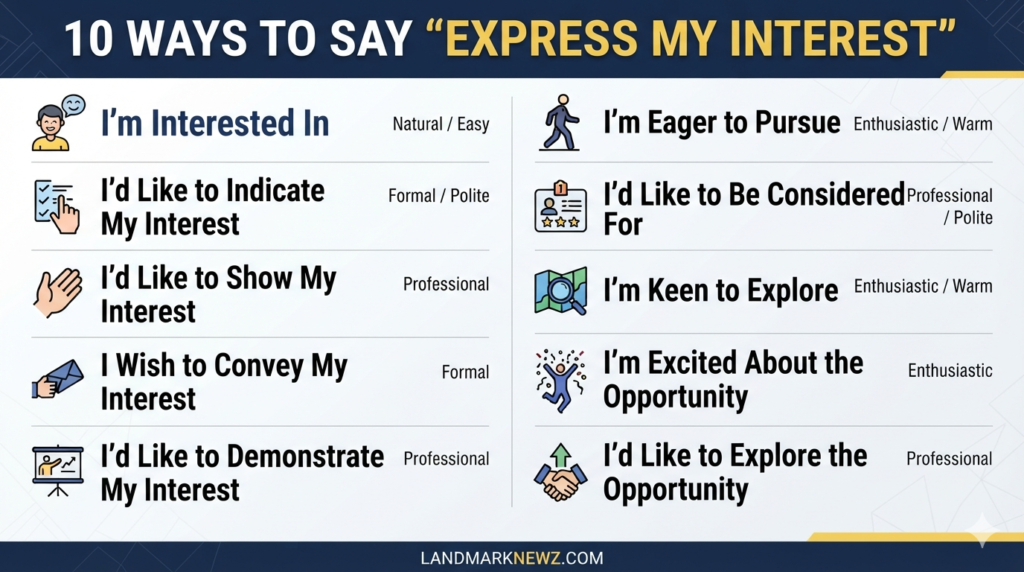 10 professional alternatives to say express my interest