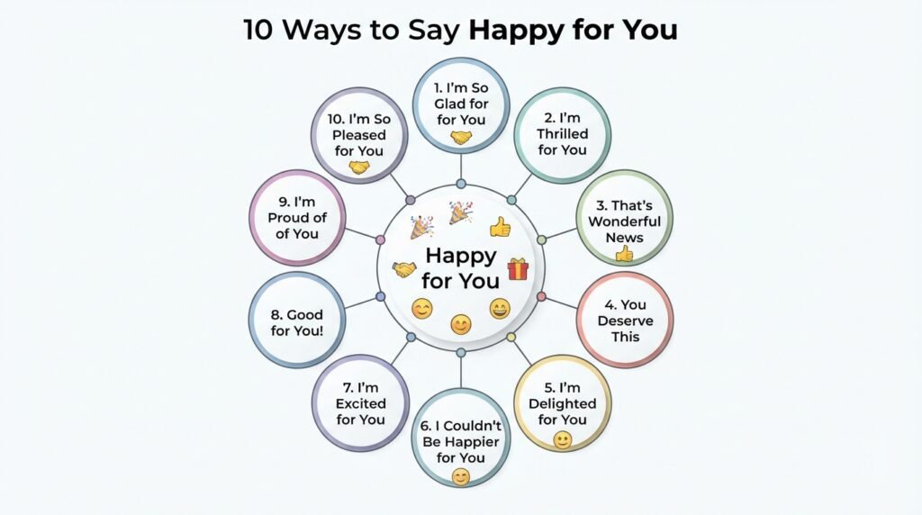 10 ways to say happy for you with natural professional and friendly alternatives