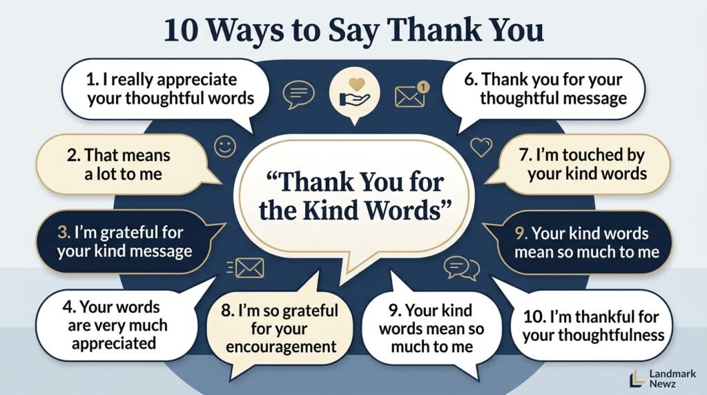 10 ways to say thank you for the kind words in professional and personal communication