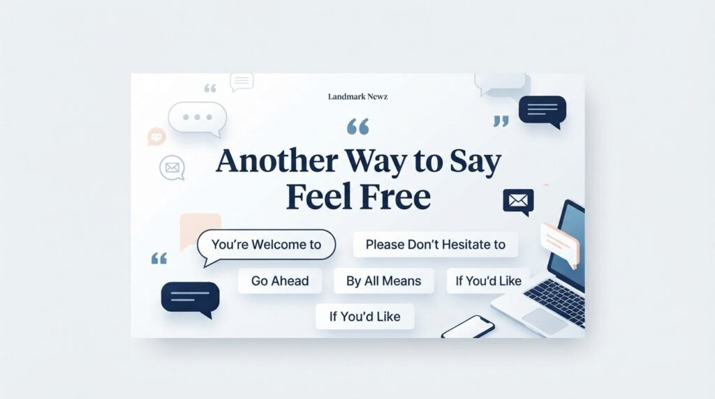 Another way to say feel free with professional and friendly alternatives