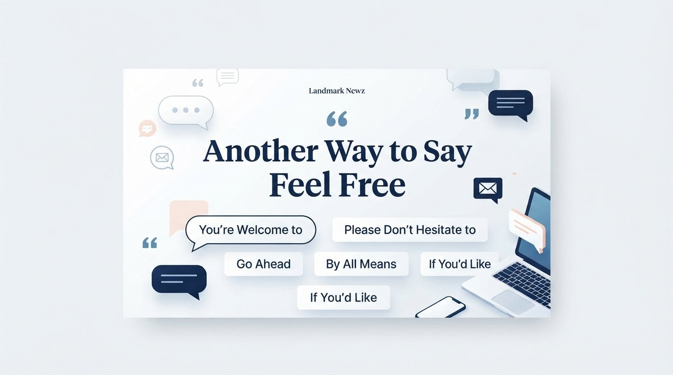 Another way to say feel free with professional and friendly alternatives