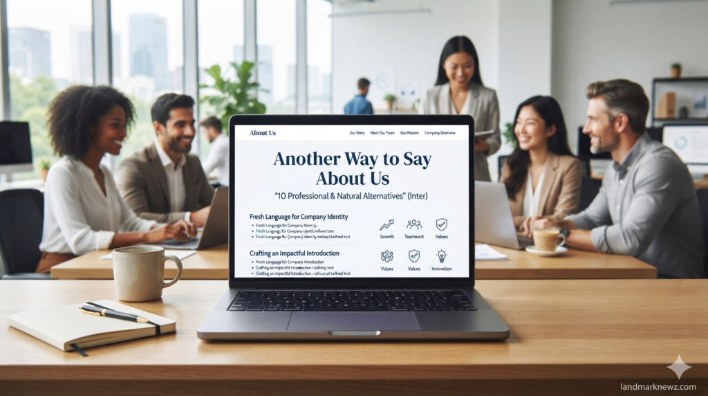 Another way to say about us with professional alternatives for websites