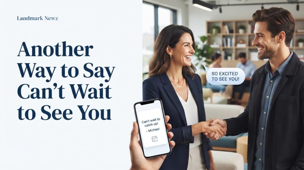 Another way to say can't wait to see you with natural English alternatives