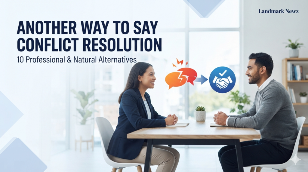 another way to say conflict resolution