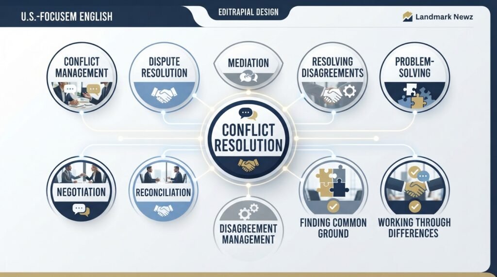 10 alternatives to conflict resolution including conflict management, mediation, negotiation, and problem-solving