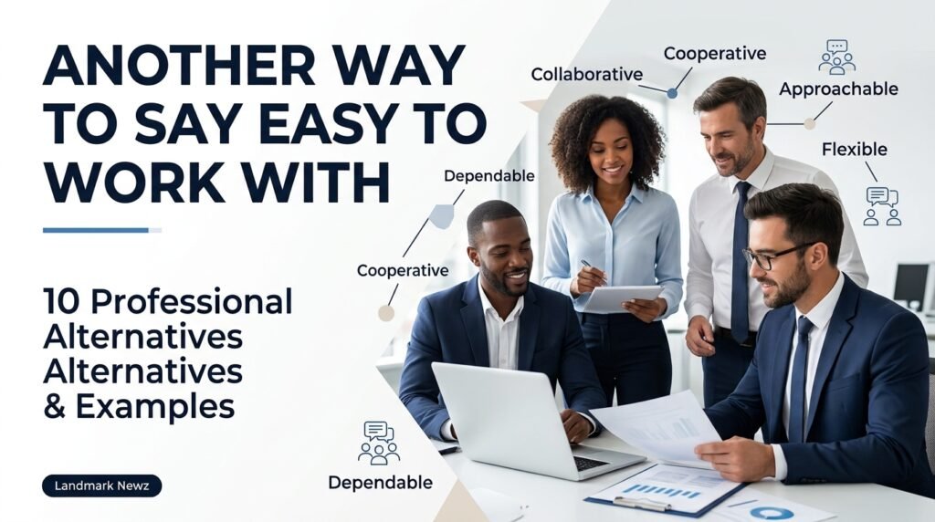 Another way to say easy to work with with professional alternativesAnother way to say easy to work with with professional alternatives