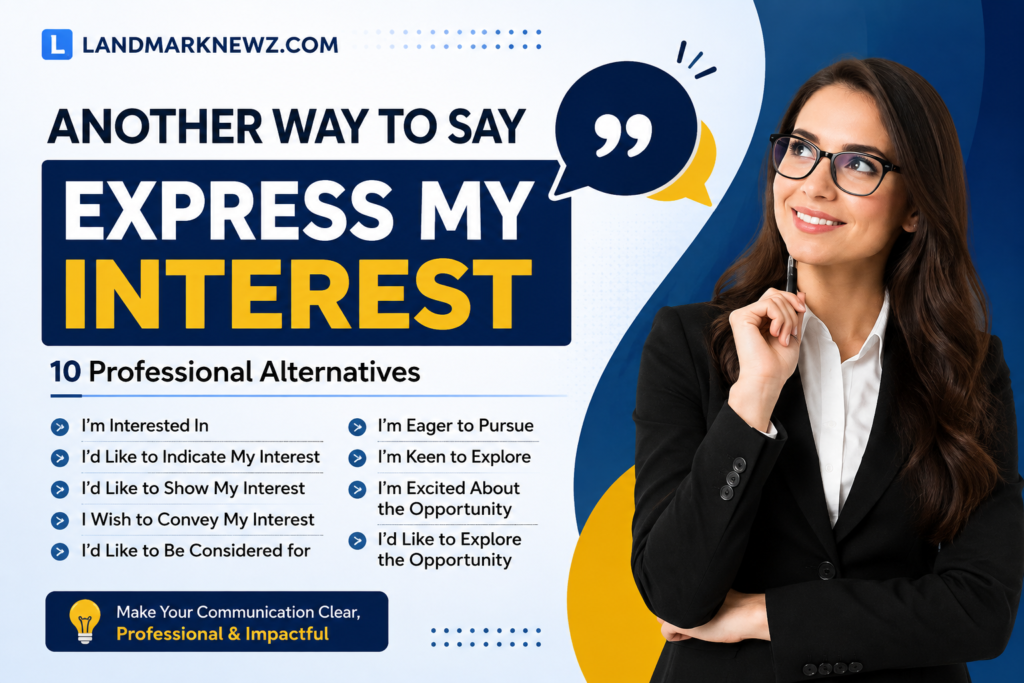 another way to say express my interest