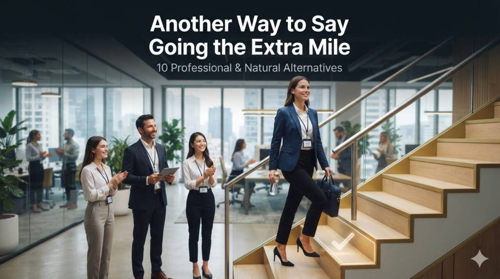 another way to say going the extra mile