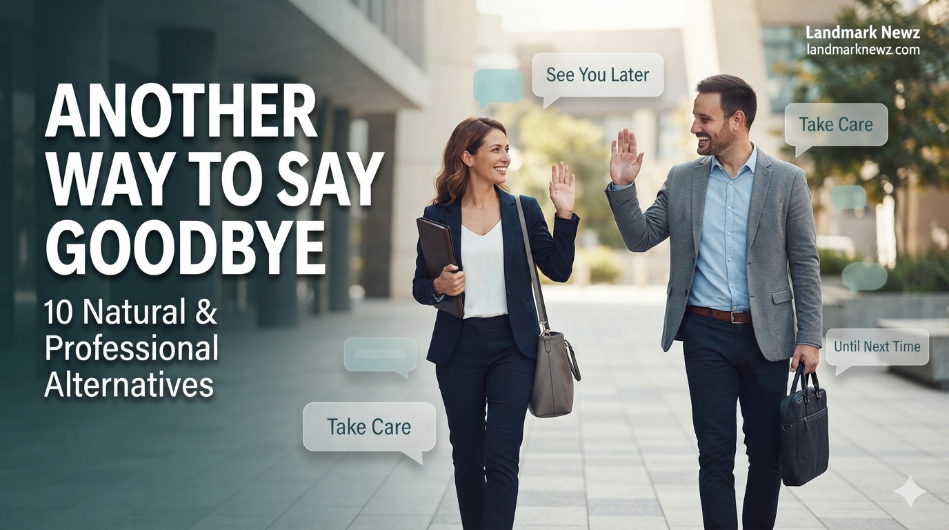 Another way to say goodbye with 10 natural and professional farewell alternatives