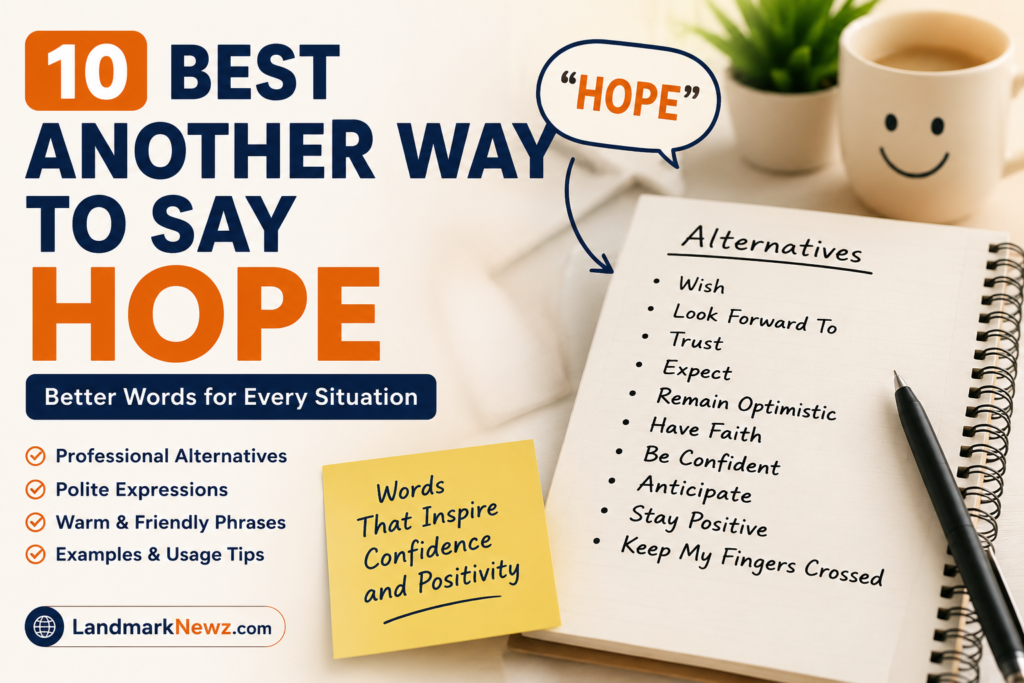 another way to say hope