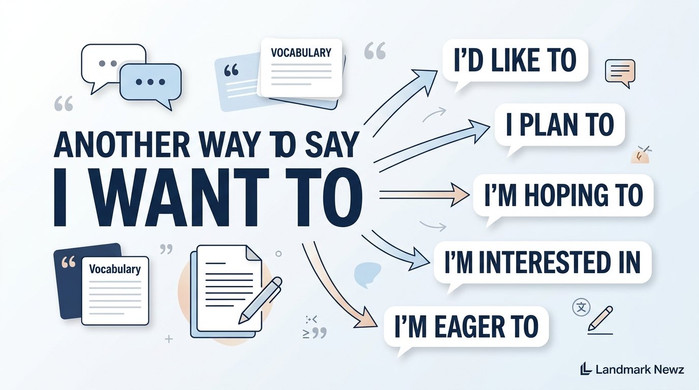Another way to say I want to with 10 professional alternatives