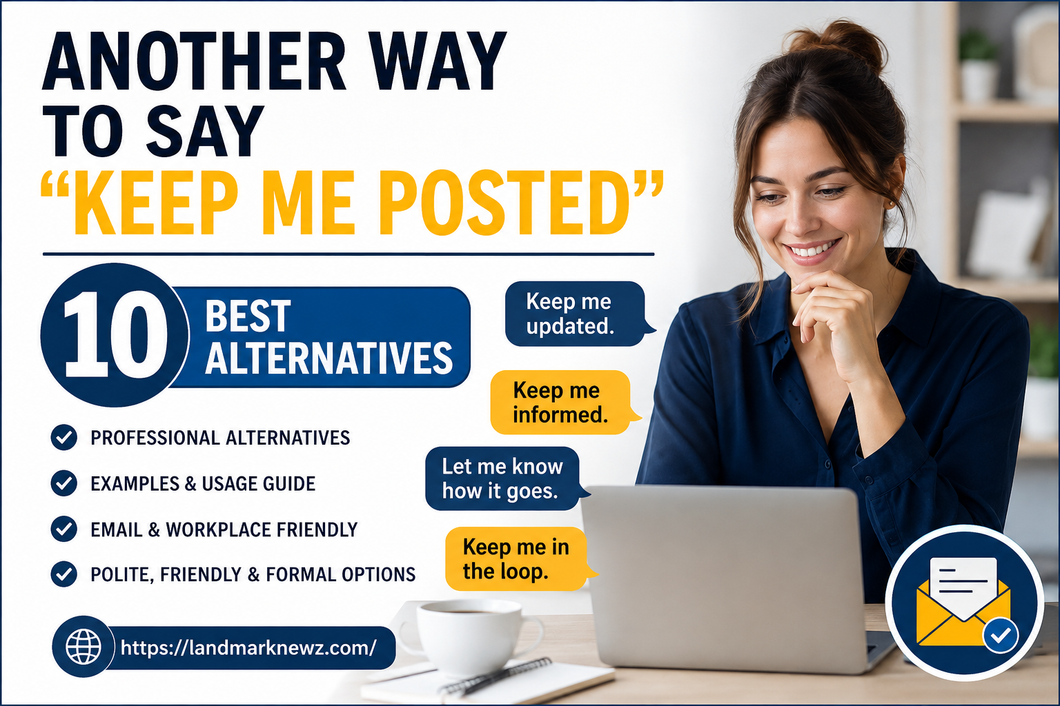 another way to say keep me posted