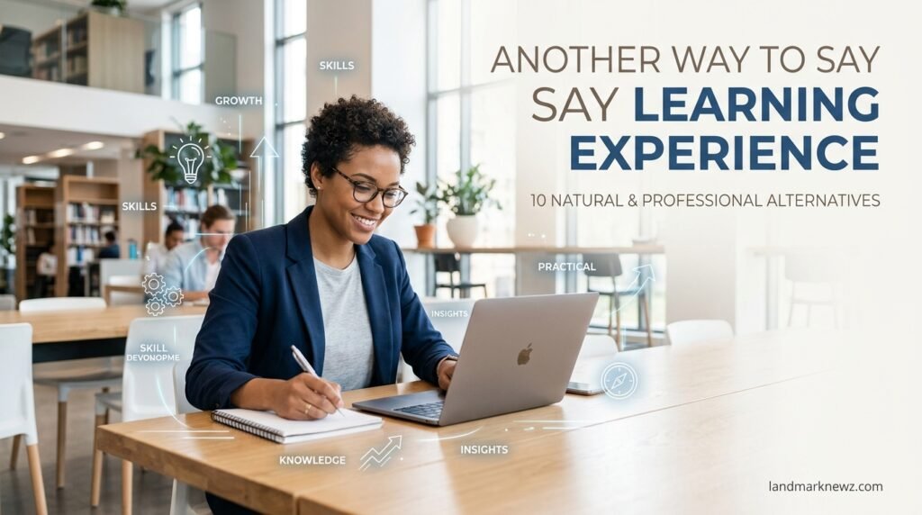 Another way to say learning experience with professional alternatives