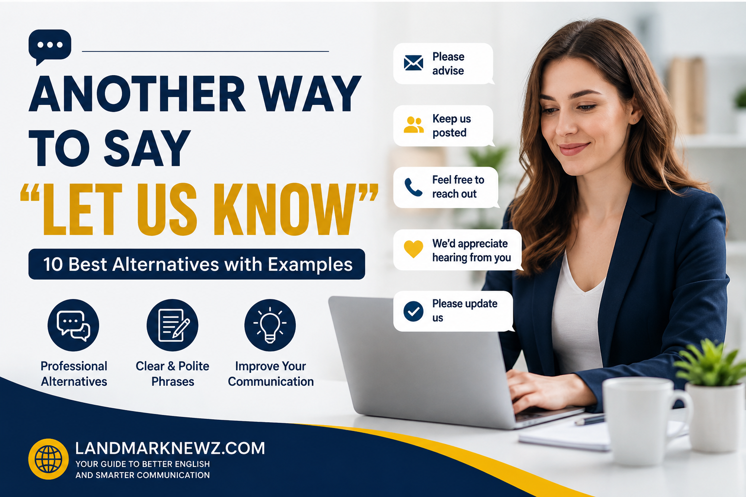 Another way to say let us know with 10 professional alternatives