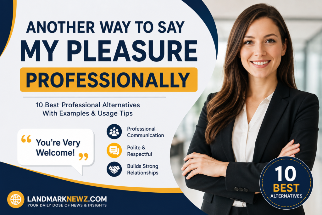 another way to say my pleasure professionally