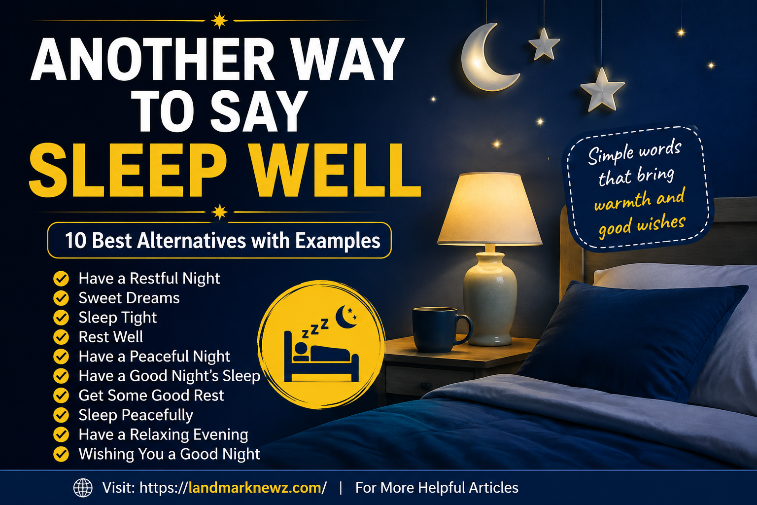 another way to say sleep well