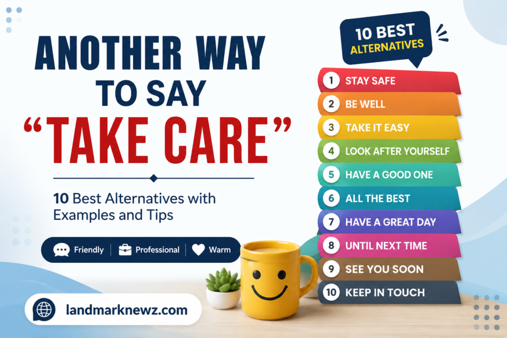 Another way to say take care with 10 professional, friendly, and warm alternatives