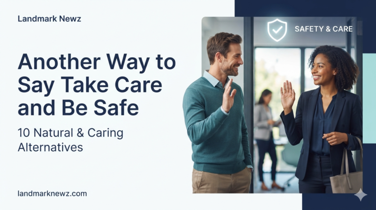 Another way to say take care and be safe with 10 natural alternatives