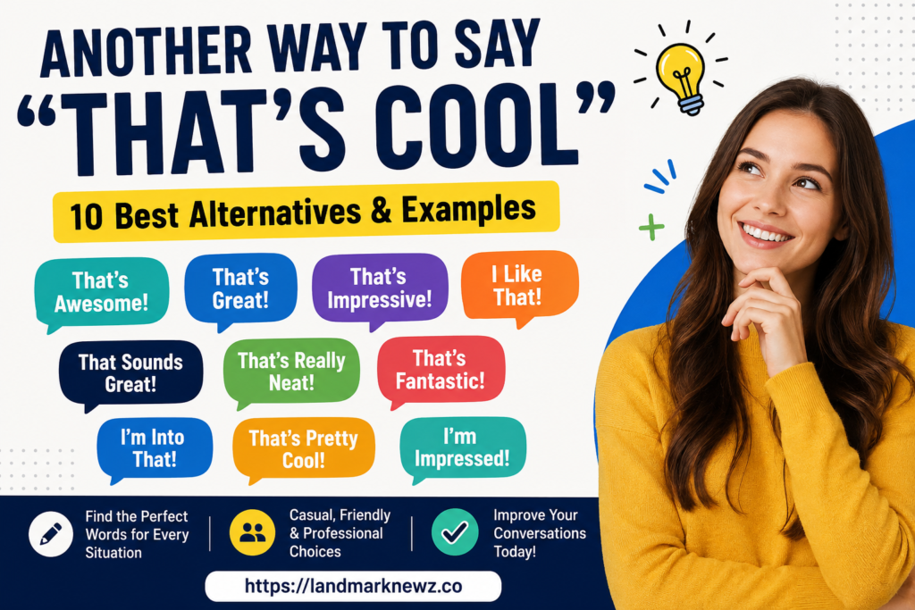 Another way to say that's cool with 10 natural alternatives