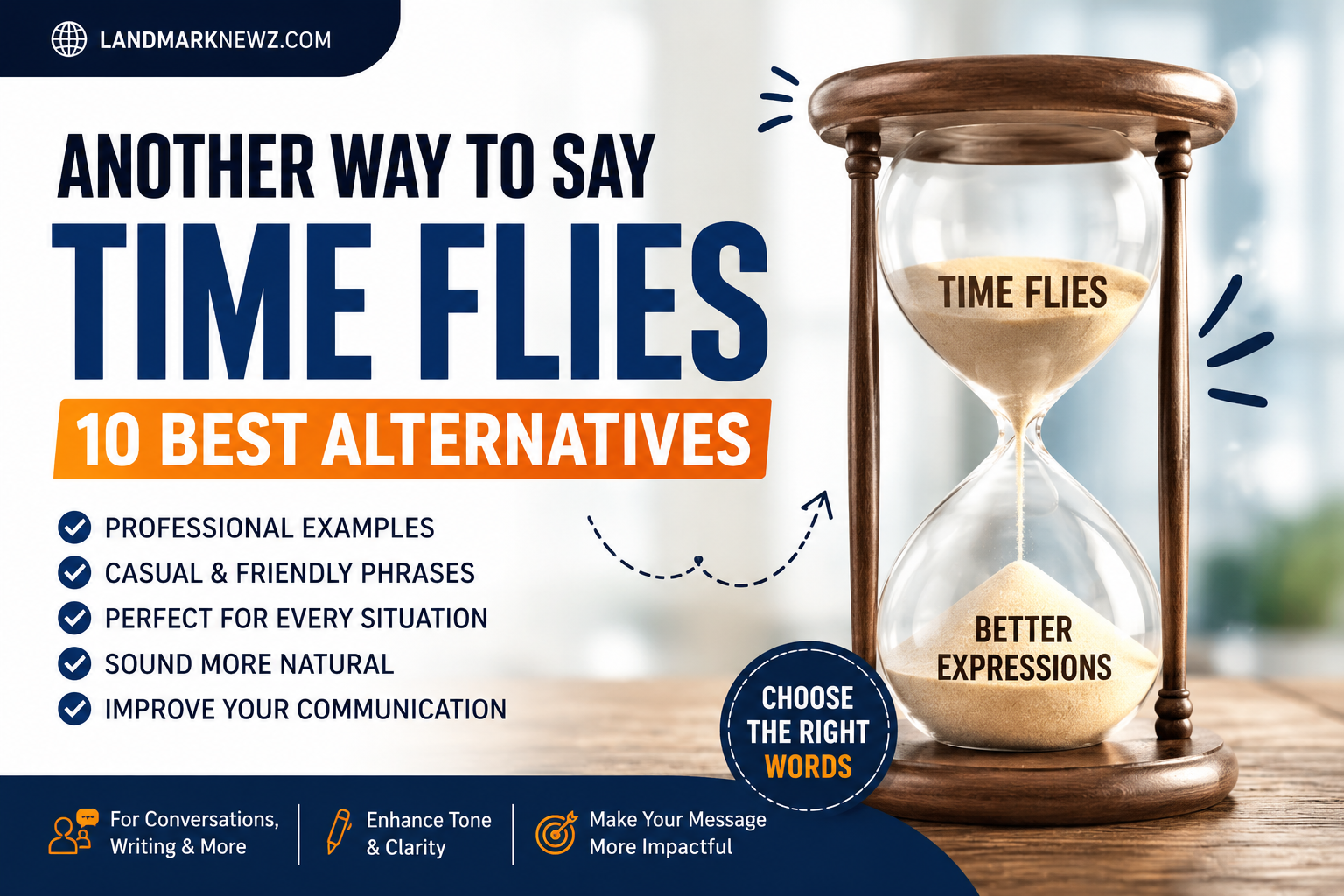 Another way to say time flies – 10 natural alternatives