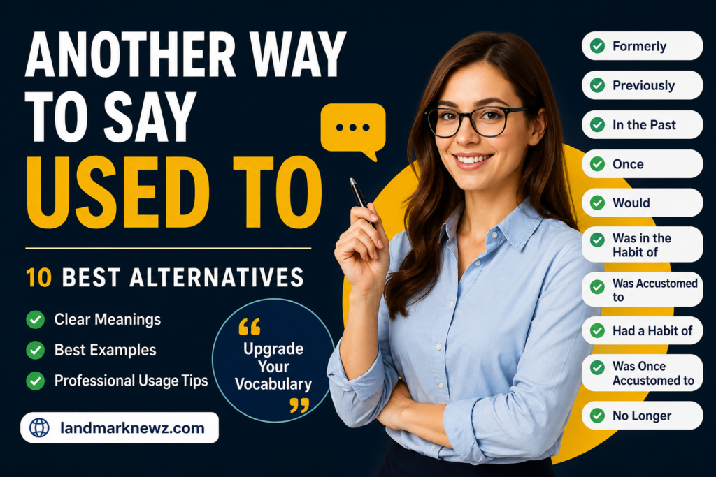 another way to say used to