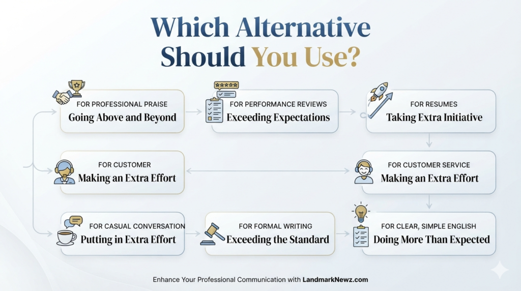 Guide to choosing the best alternative to going the extra mile