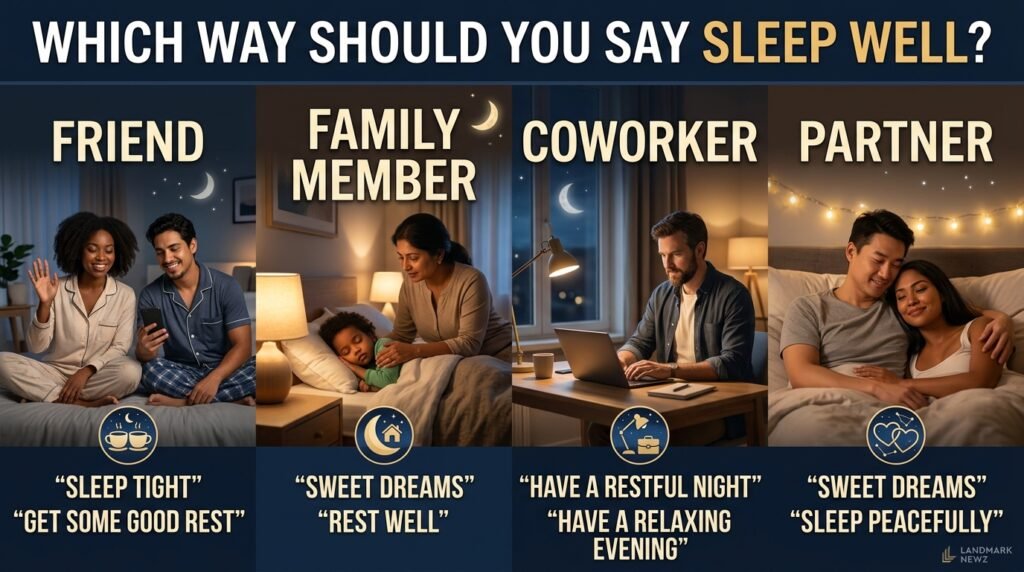 Best ways to say sleep well to friends family coworkers and partners