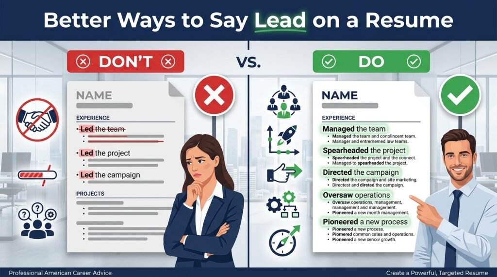 better ways to say lead on a resume using managed spearheaded directed and oversaw