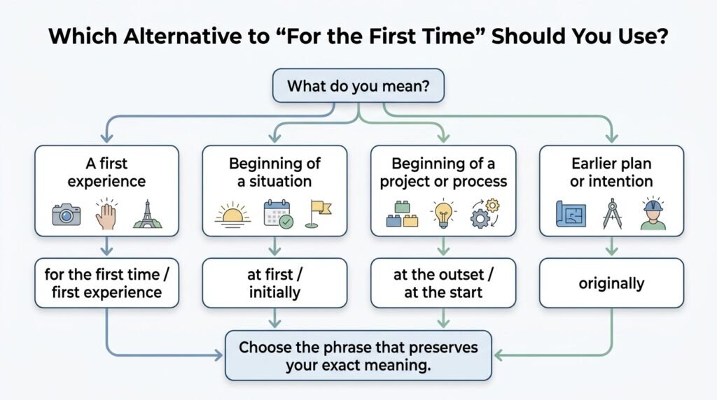 How to choose the right alternative to for the first time based on context