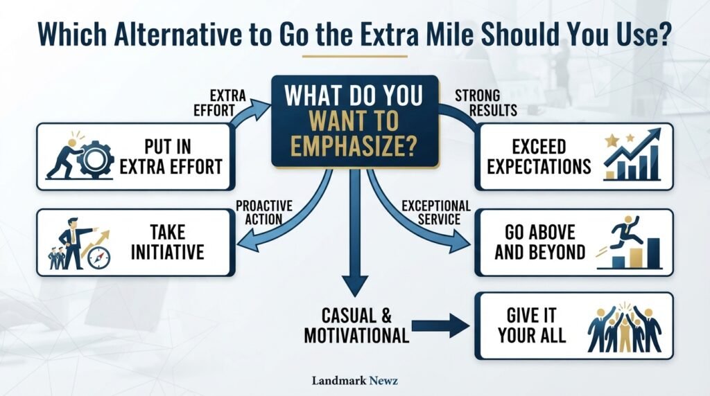 Decision guide for choosing the right alternative to go the extra mile