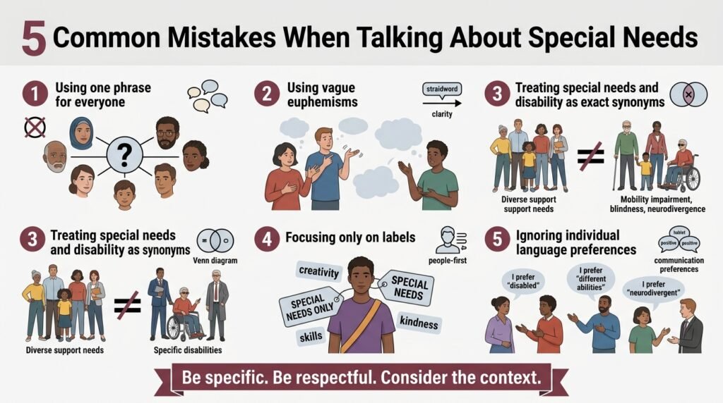Five common mistakes to avoid when using language about special needs and disability