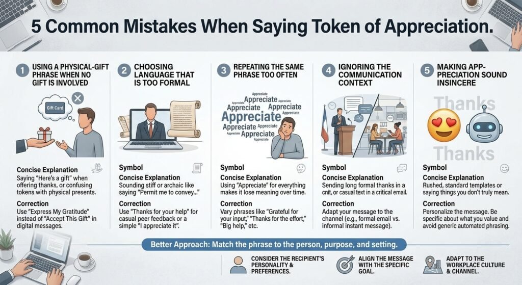 Five common mistakes when choosing alternatives to token of appreciation