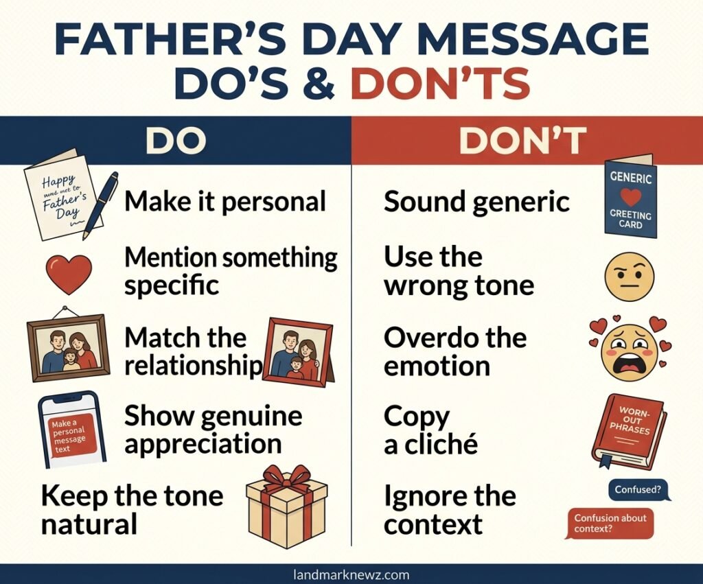 Father’s Day message do’s and don’ts for writing a thoughtful greeting