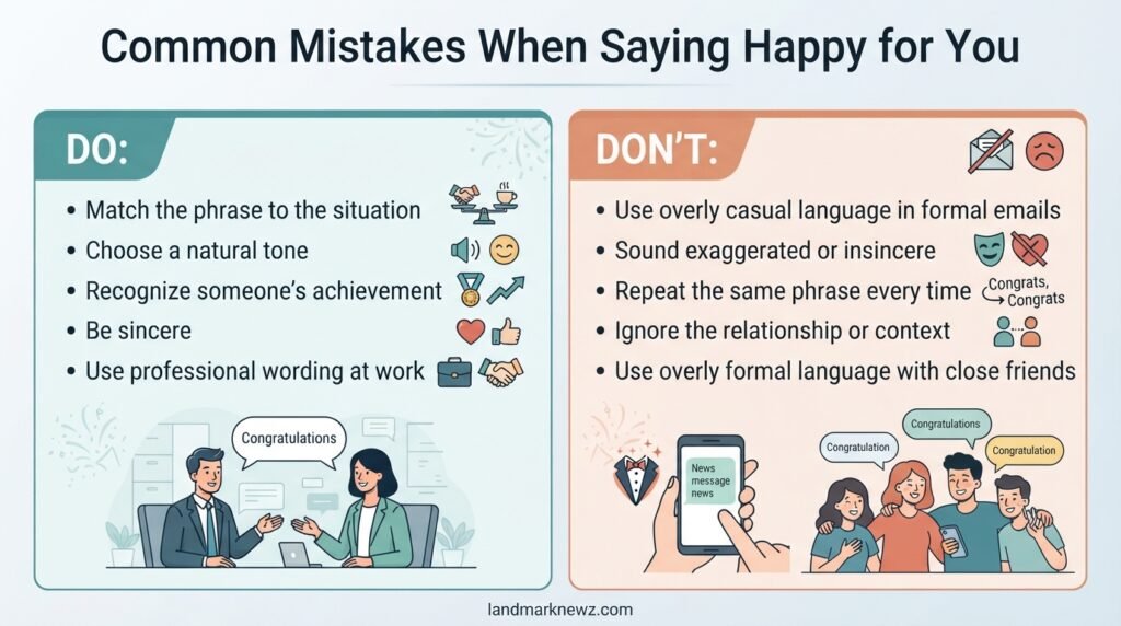 Dos and don’ts for choosing alternatives to happy for you