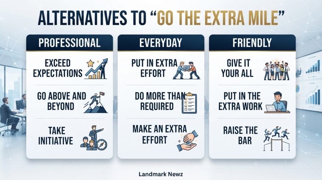Professional and casual alternatives to go the extra mile