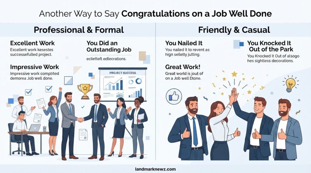Professional and casual ways to say congratulations on a job well done