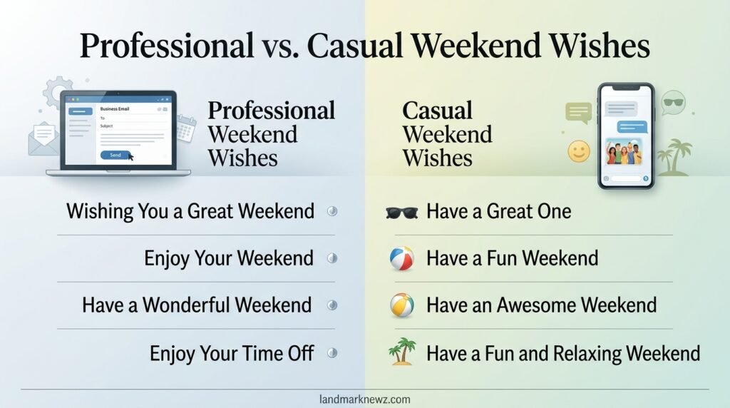 Professional and casual alternatives to have a great weekend