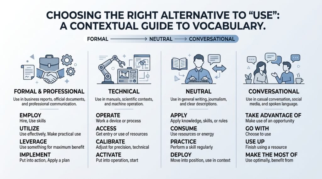 Comparison of use synonyms by tone and context