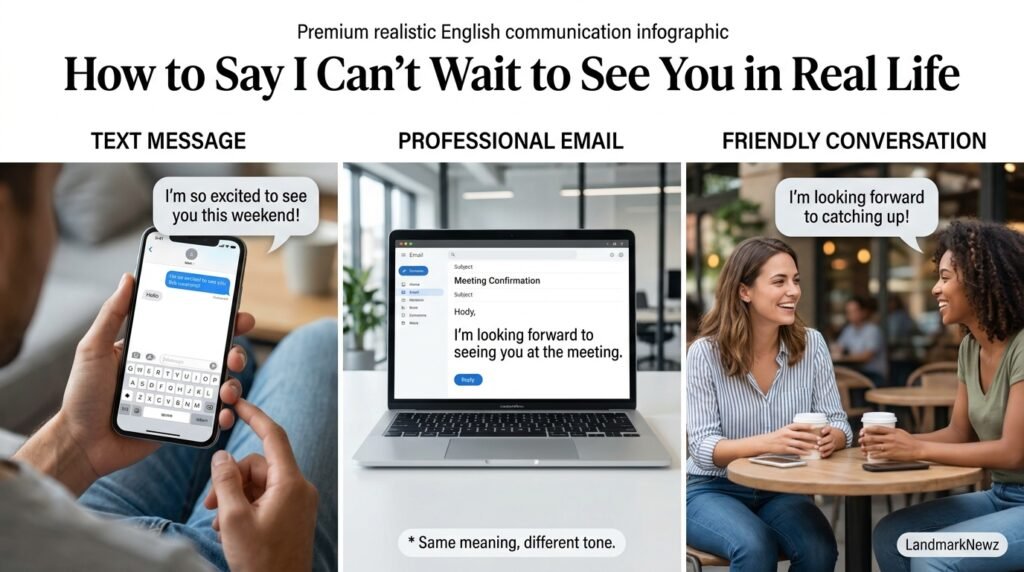 Ways to say I can't wait to see you in a text email and conversation