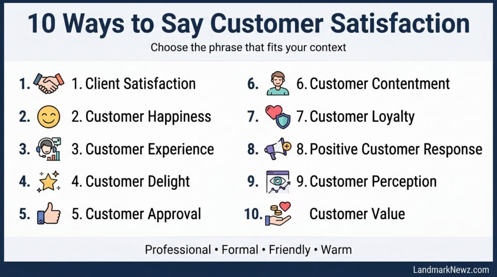 10 professional alternatives to customer satisfaction infographic