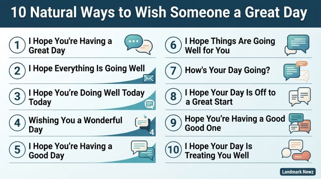 10 natural ways to wish someone a great day in English