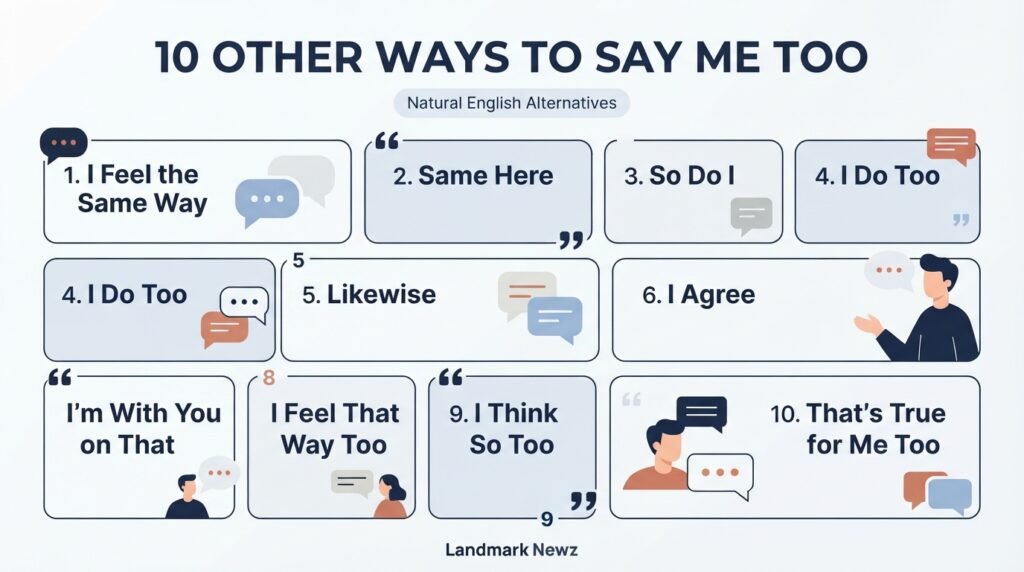 10 other ways to say me too in natural English