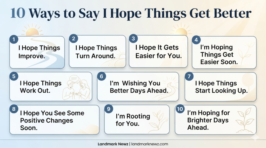 10 ways to say I hope things get better in natural American English