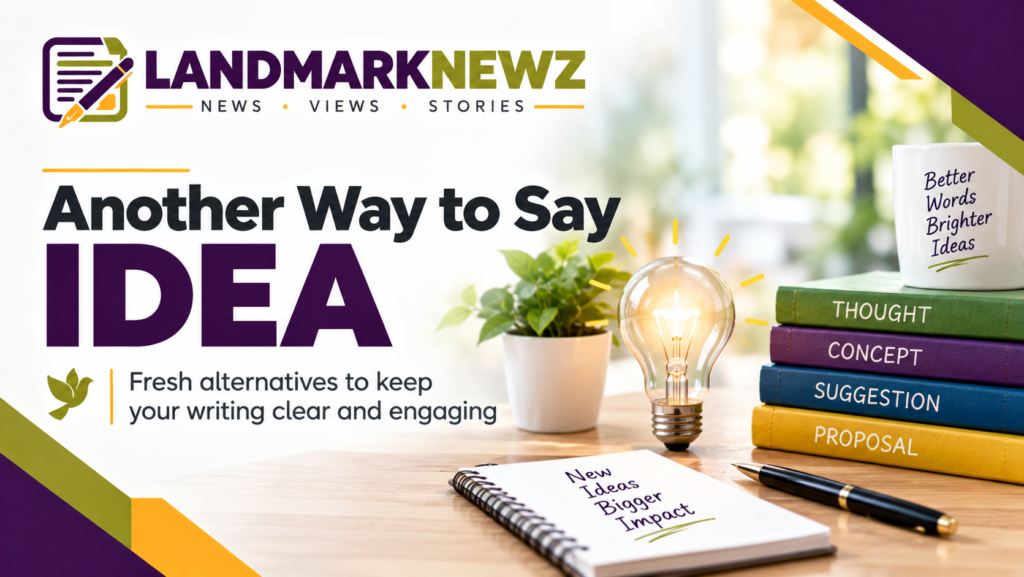 Another way to say idea with 10 natural and professional alternatives