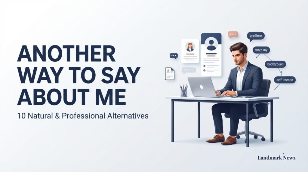 Another way to say about me with 10 natural and professional alternatives