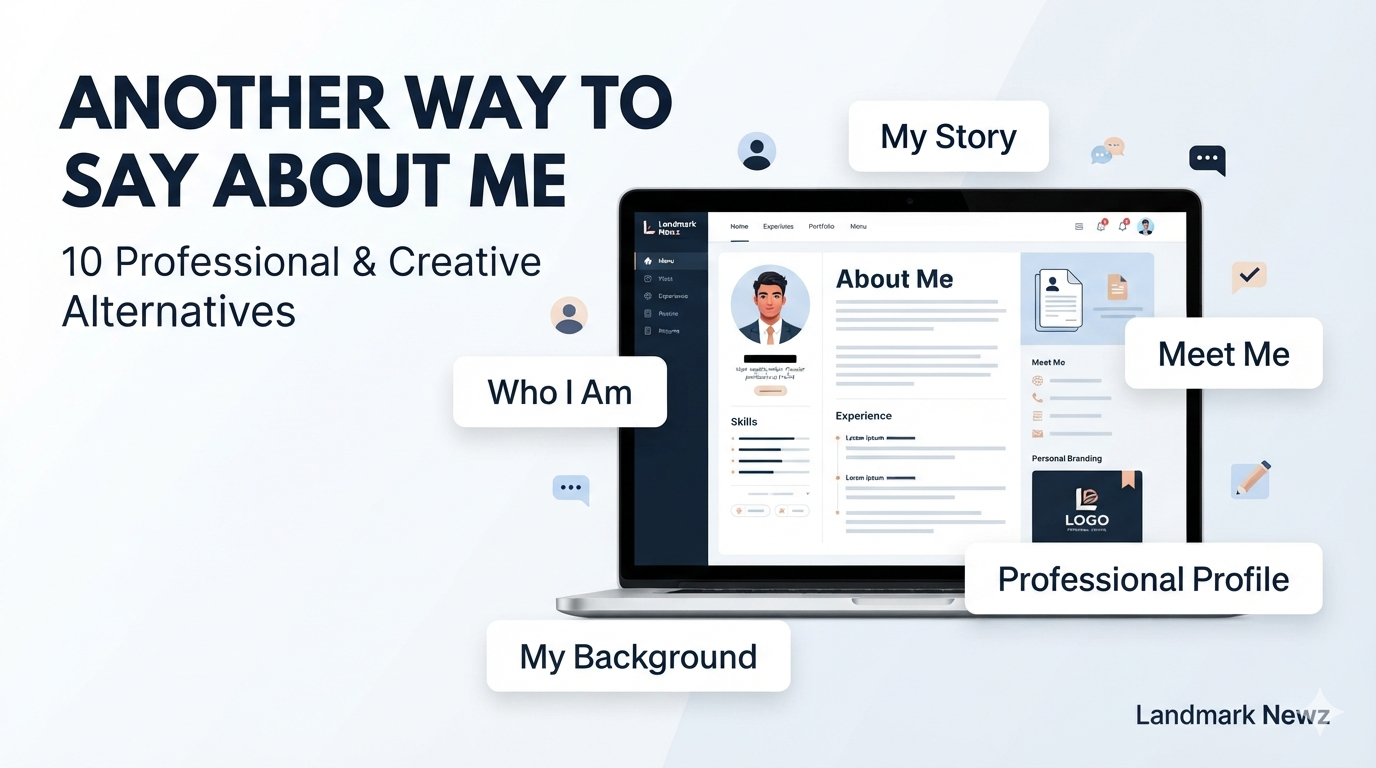 Another way to say About Me on a website with professional and creative alternatives
